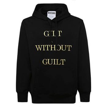 时尚莫斯奇诺卫衣男装, Moschino | Moschino Slogan Embroidered Drawstring Hoodie商品图片 5.9折