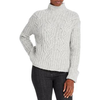 vince cashmere, Vince | Vince Womens Cable Knit Heathered Turtleneck Sweater商品图片 5折