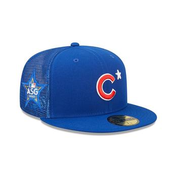 时尚mlb羽绒服男装, New Era | Men's Royal Chicago Cubs 2022 MLB All-Star Game Workout 59FIFTY Fitted Hat商品图片 