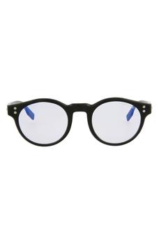了解万宝龙眼镜, MontBlanc | 49mm Round Sunglasses商品图片 3.4折
