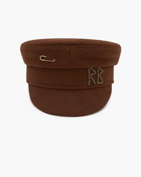 商品RUSLAN BAGINSKIY | Ruslan Baginskiy Safety Pin Wool Baker Boy Hat,商家Italist,价格¥2288图片