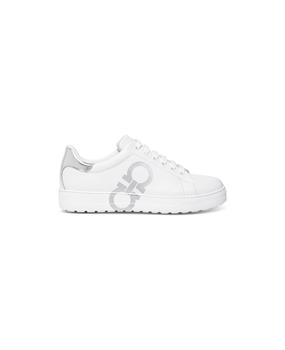 菲拉格慕女鞋板鞋, Salvatore Ferragamo | Glamor White Leather Sneakers Salvatore Ferragamo Woman商品图片 8.6折