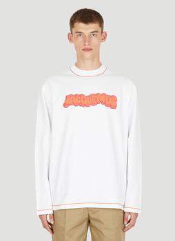 Jacquemus | Le T-Shirt Pate A Modeler Long Sleeve T-Shirt in White商品图片,5折