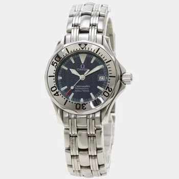 推荐Omega Blue Stainless Steel Seamaster 1500 2584.80 Quartz Women's Wristwatch 28.5 mm商品