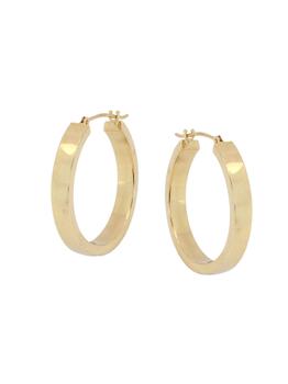 商品18K Yellow Gold Huggie Hoop Earrings图片