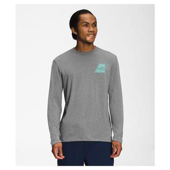 The North Face | Men's Long Sleeve Tri-Blend Logo Marks T-shirt商品图片,