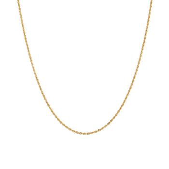 推荐Rope Link 20" Chain Necklace in Solid 14k Gold商品