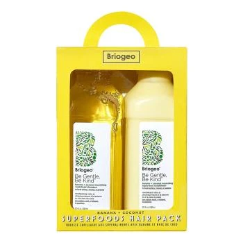 Briogeo | Briogeo 食物滋养系列香蕉椰子水润滋养洗发水护发素套装2x369ml,商家Feelunique,价格¥467