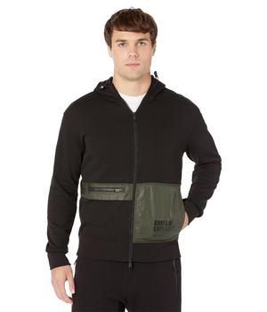 Armani Exchange | Mix Fabric Zip Hooded Sweatshirt商品图片,5.7折, 独家减免邮费