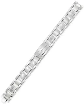 LEGACY for MEN by Simone I. Smith | Crystal Accent Textured Link Bracelet in Stainless Steel,商家Macy's,价格¥512