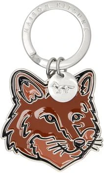 Maison Kitsune | Silver Bold Fox Head Keychain,商家Ssense US,价格¥590