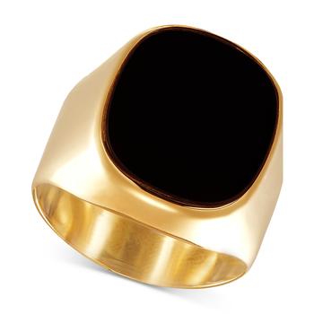 商品Macy's | Men's Onyx Ring in 10k Gold,商家Macy's,价格¥3452图片