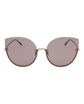 Bottega Veneta | Cat-Eye Frame Metal Sunglasses商品图片,2.4折×额外9折, 独家减免邮费, 额外九折