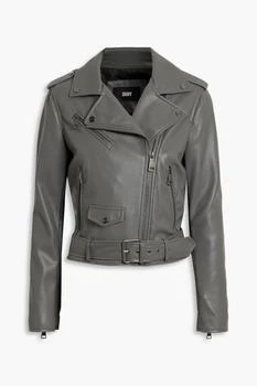 DKNY | Faux leather biker jacket,商家THE OUTNET US,价格¥231