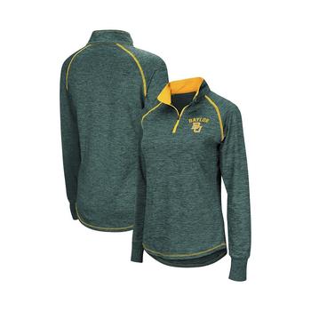 推荐Women's Green Baylor Bears Bikram Quarter-Zip Pullover Jacket商品