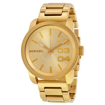 diesel手表价格, Diesel | Franchise All Gold Ion-plated Unisex Watch DZ1466商品图片 4折