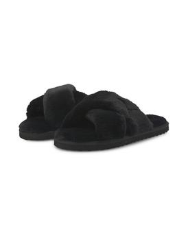 Puma | Puma fluff slippers in black商品图片,8折×额外9.5折, 额外九五折