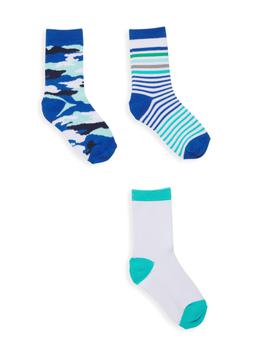 商品Isaac Mizrahi x Crayola Little Kid's & Kid’s 3-Pack Crew Socks,商家Saks OFF 5TH,价格¥44图片