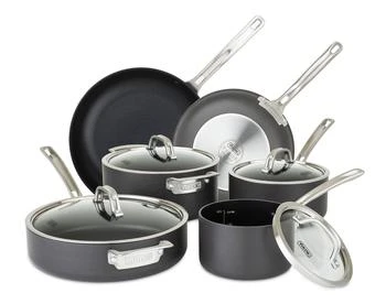 Viking | Viking Hard Anodized Nonstick 10 Piece Cookware Set, Black,商家Premium Outlets,价格¥4916