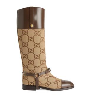 Gucci | GG Monogram Knee-High Boots商品图片,独家减免邮费