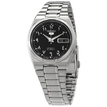 精工5号, Seiko | 5 Automatic Black Dial Stainless Steel Mens Watch SNK063J5商品图片 3.4折