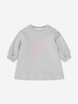 商品EMILIO PUCCI | Baby Girls Logo Sweater Dress in Grey,商家Childsplay Clothing,价格¥1496图片