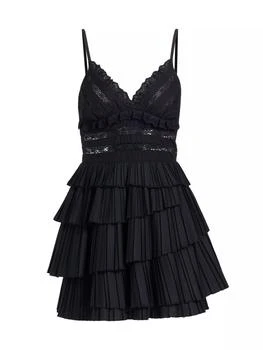 Sea | Antonina Cotton-Blend Ruffled Minidress,商家Saks Fifth Avenue,价格¥2973