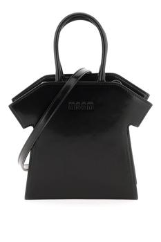 推荐Msgm brushed faux leather 't-shirt' bag商品