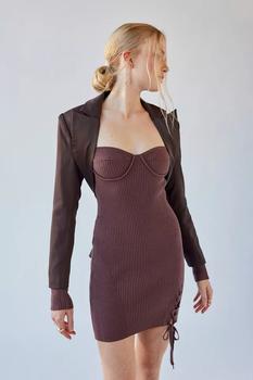 推荐UO Jezebel Corset Ribbed Mini Dress商品