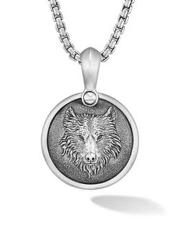 David Yurman | Petrvs Wolf Amulet in Sterling Silver,商家Saks Fifth Avenue,价格¥2944
