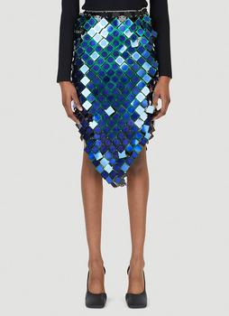Paco Rabanne是什么牌子, Paco Rabanne | Pastilles Skirt in Blue商品图片 4.5折