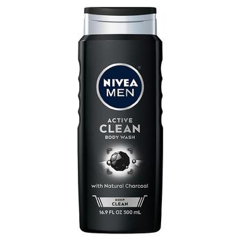 商品Nivea Men | DEEP Active Clean Charcoal Body Wash,商家Walgreens,价格¥36图片