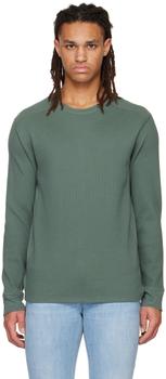 Vince | Khaki Thermal Long Sleeve T-Shirt商品图片,
