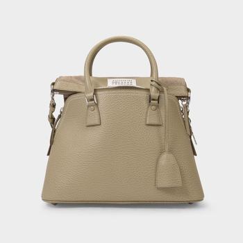 MAISON MARGIELA | 5Ac Medium Bag in Beige Leather商品图片,