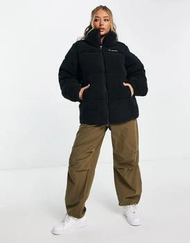 推荐Columbia Puffect sherpa unisex puffer jacket in black Exclusive at ASOS商品