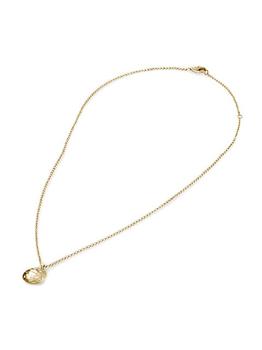 商品Classic Chain 18K Yellow Gold Reticulated Pendant Necklace图片