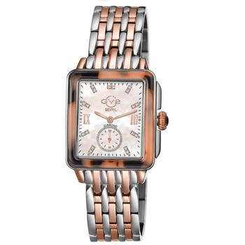 Gevril是什么牌子, Gevril | Bari Tortoise Diamond Mother of Pearl Dial Ladies Watch 9248B商品图片 1.6折