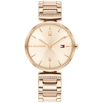 tommy hilfiger手表是什么牌子, Tommy Hilfiger | Women's Carnation Gold-Tone & Crystral Bracelet Watch 34mm商品图片 8折×额外8.5折, 额外八五折