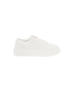 gani经典款, Ganni | Woman's White Faux Leather Sporty Mix Sneakers商品图片 