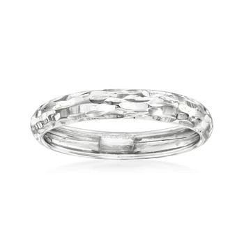 Ross-Simons | Ross-Simons Italian 14kt White Gold Diamond-Cut Ring,商家Premium Outlets,价格¥1230