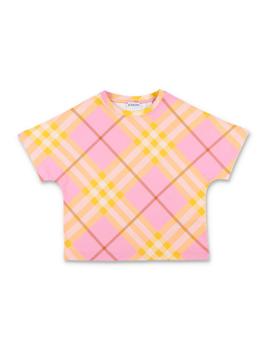 Shop Burberry Kids Check T-Shirt on Sale at BeyondStyle – Get 34