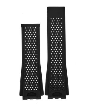 推荐Tag Heuer Carrera 22mm Black Perforated Rubber Men's Strap FT6044商品