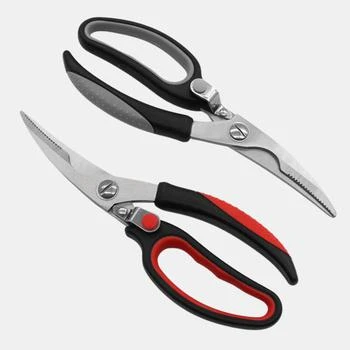 Vigor | kitchen scissor shears for chicken meat vegetable(Black),商家Verishop,价格¥129