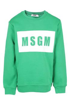 推荐MSGM Kids Logo Print Crewneck Sweatshirt商品
