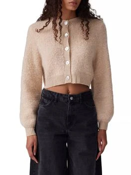 COLORUSH | Jackson Mohair Bouclé Crop Cardigan,商家Saks Fifth Avenue,价格¥2319