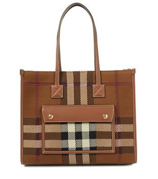 burberry tote, Burberry | Freya Small checked tote商品图片 