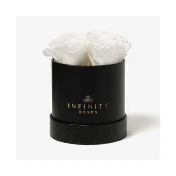 Infinity Roses | Round Box of 4 White Real Roses Preserved To Last Over A Year,商家Macy's,价格¥632