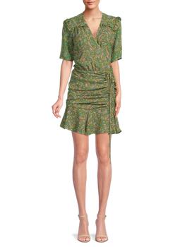 女士VERONICA BEARD, VERONICA BEARD | ​Dakota Paisley Silk Mini Dress商品图片 3.2折