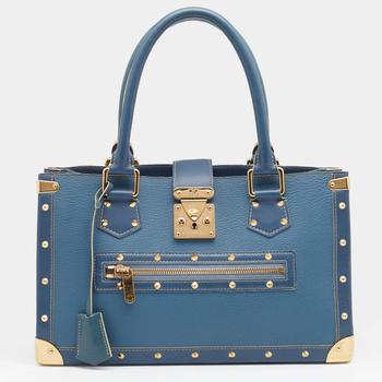 lv女包真假, [二手商品] Louis Vuitton | Louis Vuitton Blue Leather Suhali Le Fabuleux Bag商品图片 8.2折, 满1件减$100, 满减