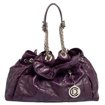 迪奥托特包, [二手商品] Dior | Dior Purple Cannage Leather Le Trente Tote商品图片 6.8折, 满1件减$100, 满减